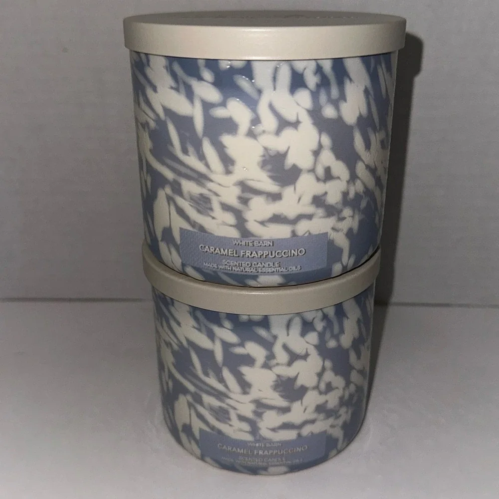 White Barn Caramel Frappuccino 3 Wick Scented Candle Set of 2 Coffee 14.5oz